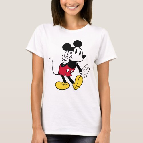 Mickey Mouse  Peace Out T_Shirt