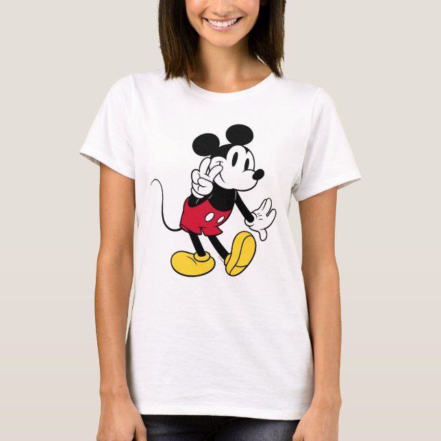 Mickey Mouse | Peace Out T-Shirt (Front)