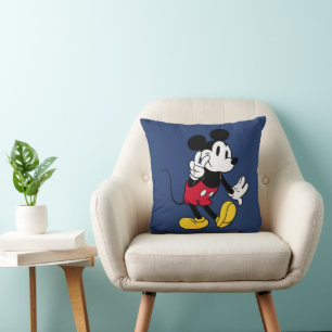 Mickey Mouse Peace Out Throw Pillow