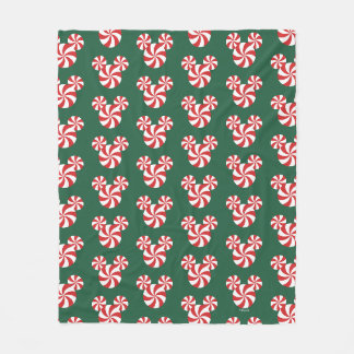 Mickey Mouse Peppermint Christmas Fleece Blanket