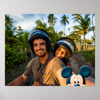 Mickey Mouse Photo Selfie Poster