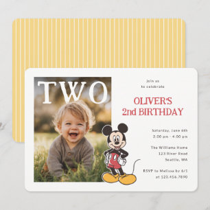 Mickey Mouse PhotoPop Birthday Invitation