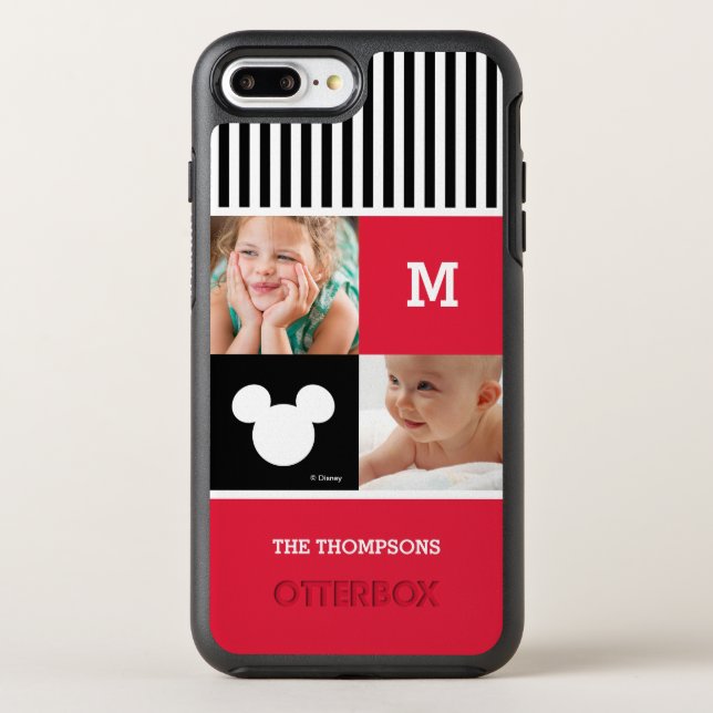 Mickey Mouse | Photos & Monogram Otterbox iPhone Case (Back)