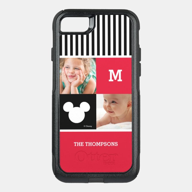 Mickey Mouse | Photos & Monogram Otterbox iPhone Case (Back)