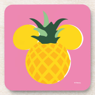 Mickey Mouse Pineapple Icon Beverage Coaster