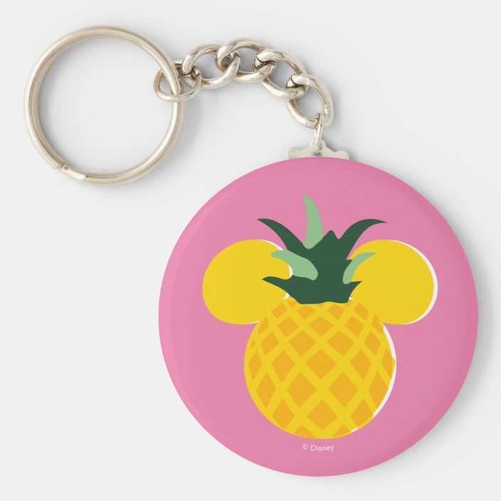 mini pineapple pop it keychain