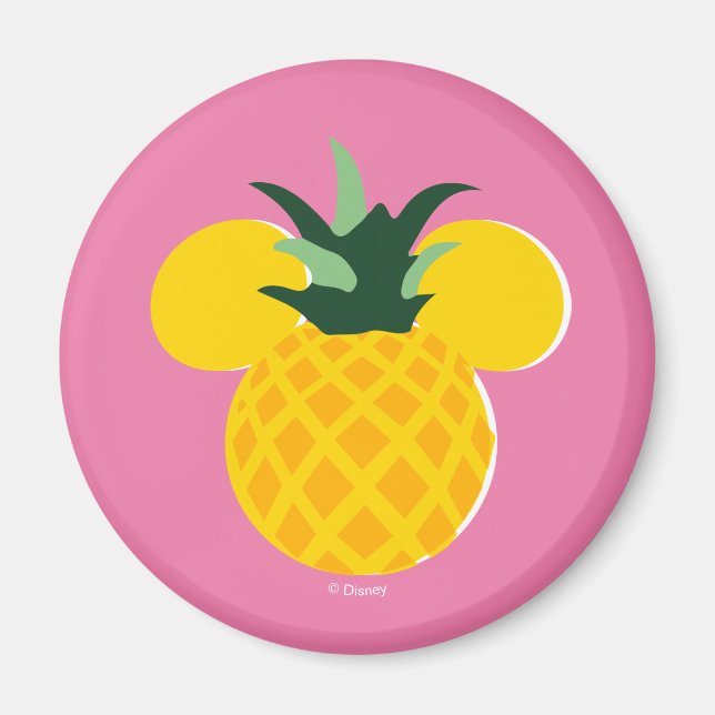 Mickey Mouse Pineapple Icon Magnet (Front)
