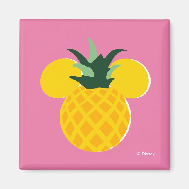 Mickey Mouse Pineapple Icon Magnet (Front)