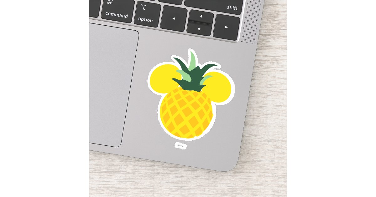 Mickey Mouse Pineapple Icon Name Sticker Zazzle Com