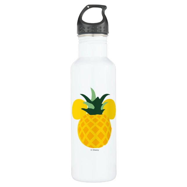 Mickey Mouse Pineapple Icon Stainless Steel Water Bottle (Front)