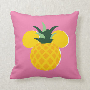 Mickey Mouse Pineapple Icon Throw Pillow