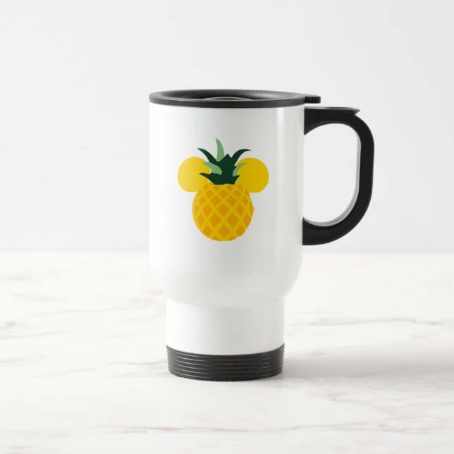 Mickey Mouse Pineapple Icon Travel Mug (Right)
