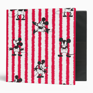 Mickey Mouse Plane Crazy Pattern 3 Ring Binder
