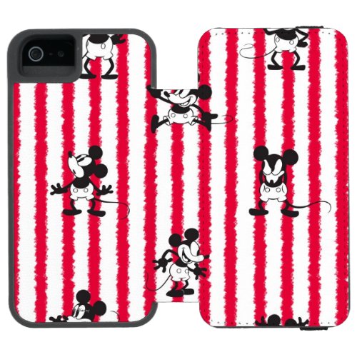 Mickey Mouse  Plane Crazy Pattern iPhone SE55s Wallet Case