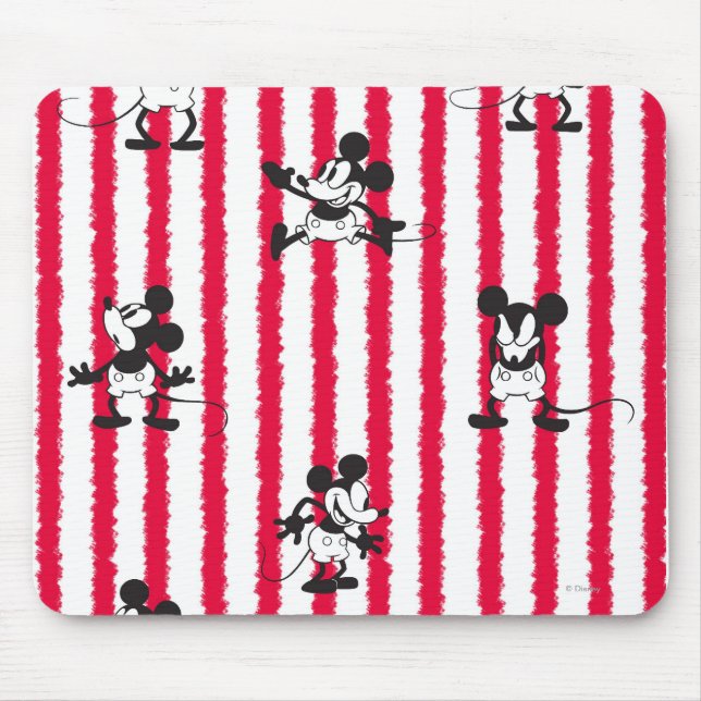 Mickey Mouse | Plane Crazy Pattern Mouse Pad (Front)