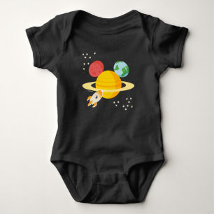 Mickey Mouse Planet Icon Baby Bodysuit