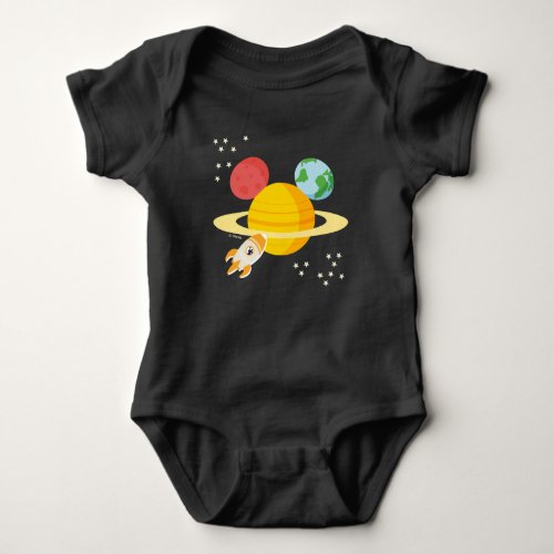 Mickey Mouse Planet Icon Baby Bodysuit