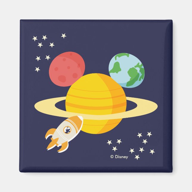 Mickey Mouse Planet Icon Magnet (Front)