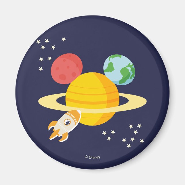Mickey Mouse Planet Icon Magnet (Front)