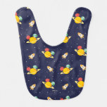 Mickey Mouse Planet Icon Pattern Baby Bib