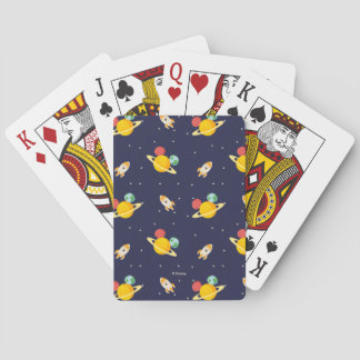 Mickey Mouse Planet Icon Pattern Playing Cards