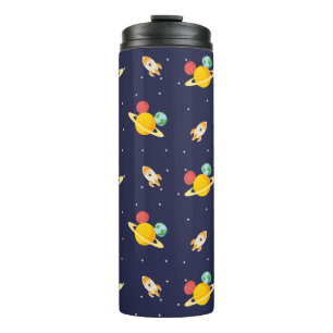 Mickey Mouse Planet Icon Pattern Thermal Tumbler