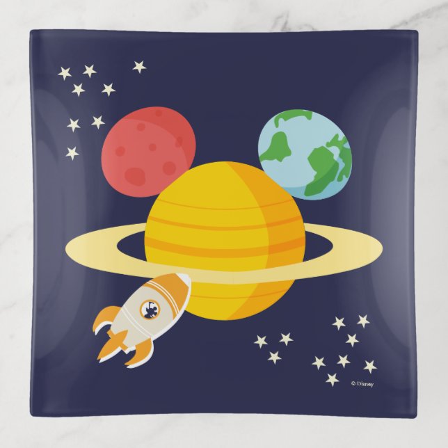 Mickey Mouse Planet Icon Trinket Tray (Front)
