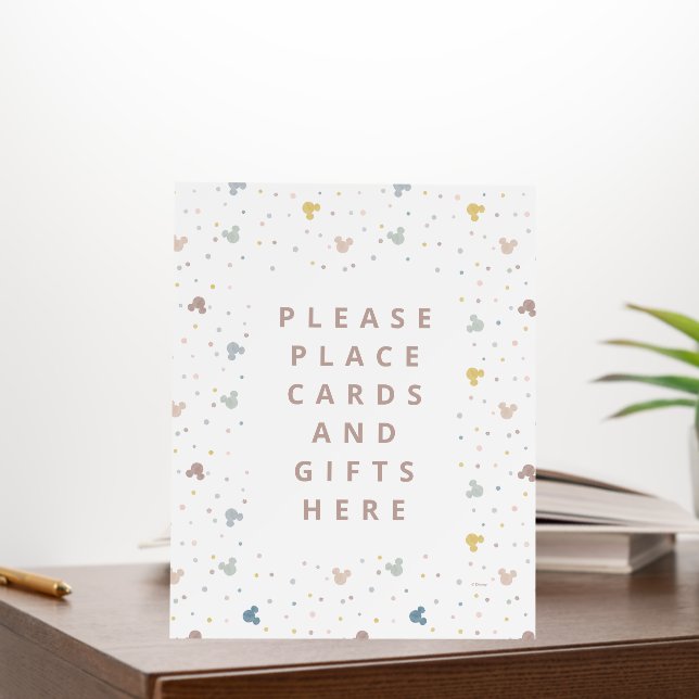 Mickey Mouse Polka Dot | Baby Cards & Gifts Foam Board (In Situ (Office))
