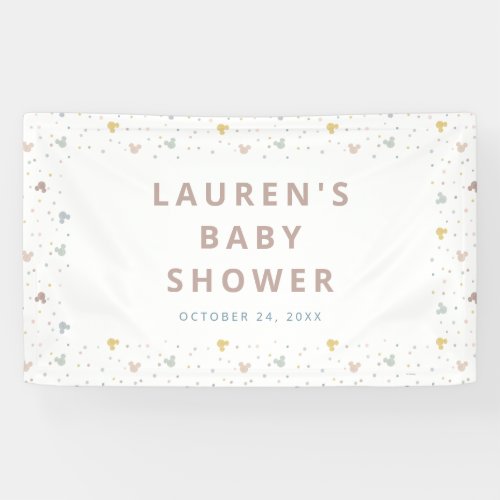 Mickey Mouse Polka Dot Baby Shower Banner