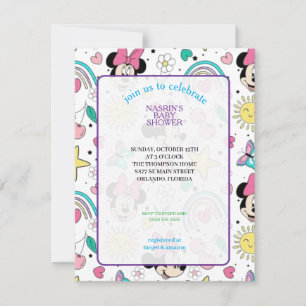 Mickey Mouse Polka Dot Baby Shower Invitation