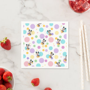 Mickey Mouse Polka Dot Baby Shower Napkins