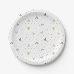 Mickey Mouse Polka Dot Baby Shower Paper Plates