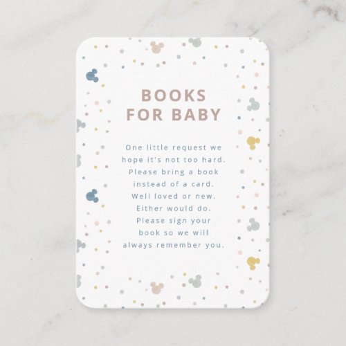 Mickey Mouse Polka Dot  Books for Baby Insert