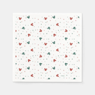 Mickey Mouse Polka Dot Christmas Napkins