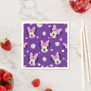 Mickey Mouse Polka Dot  purple Baby Shower Napkins