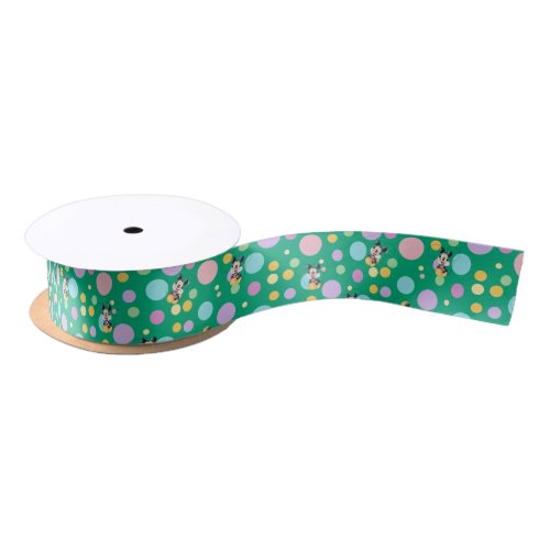 Mickey Mouse Polka Dot red Baby Shower Satin Ribbon