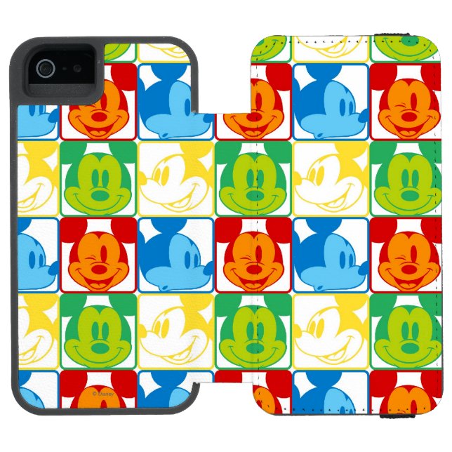 Mickey Mouse | Pop Art Pattern Incipio iPhone Wallet Case (Folio Open)