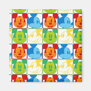 Mickey Mouse   Pop Art Pattern Magnet