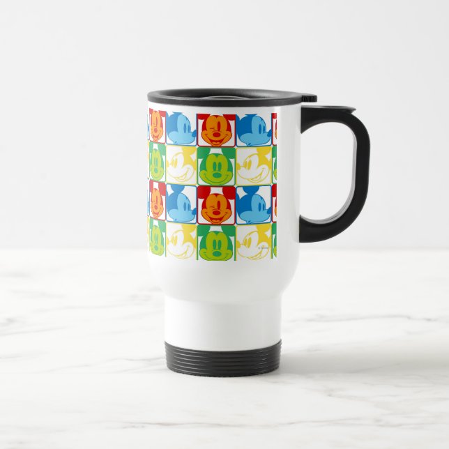 Mickey Mouse | Pop Art Pattern Travel Mug (Right)
