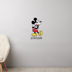 Mickey Mouse Pose   Personalize Wall Decal