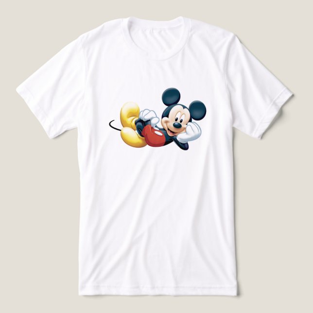 Mickey Mouse Posing for the Camera Tri-Blend Shirt (Design Front)