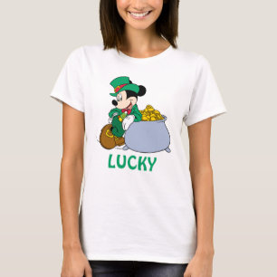 Mickey Mouse Pot of Gold   St. Patrick's Day T-Shirt