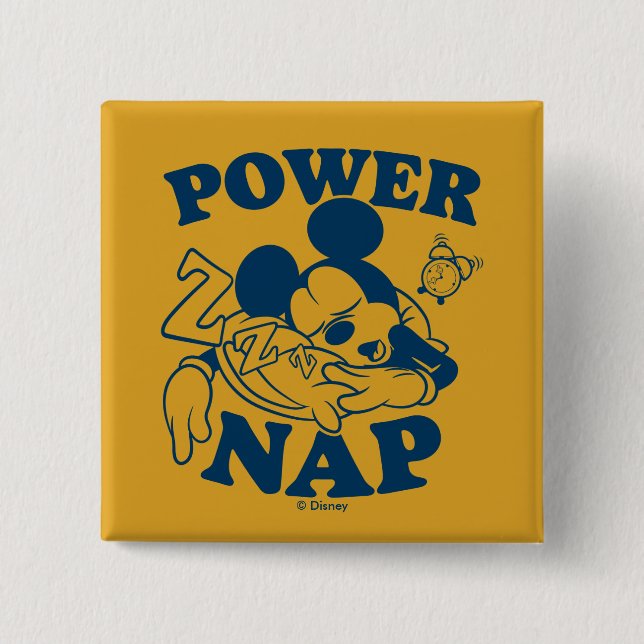 Mickey Mouse Power Nap Button (Front)