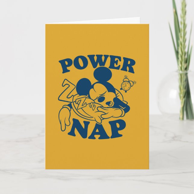 Mickey Mouse Power Nap Card (Front)