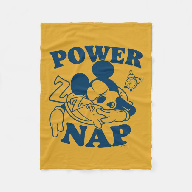 Mickey Mouse Power Nap Fleece Blanket (Front)