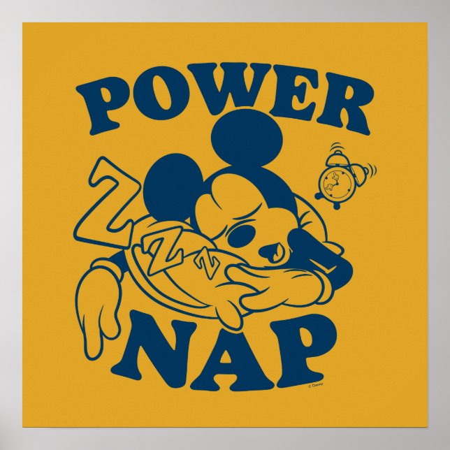 Mickey Mouse Power Nap Poster (Front)