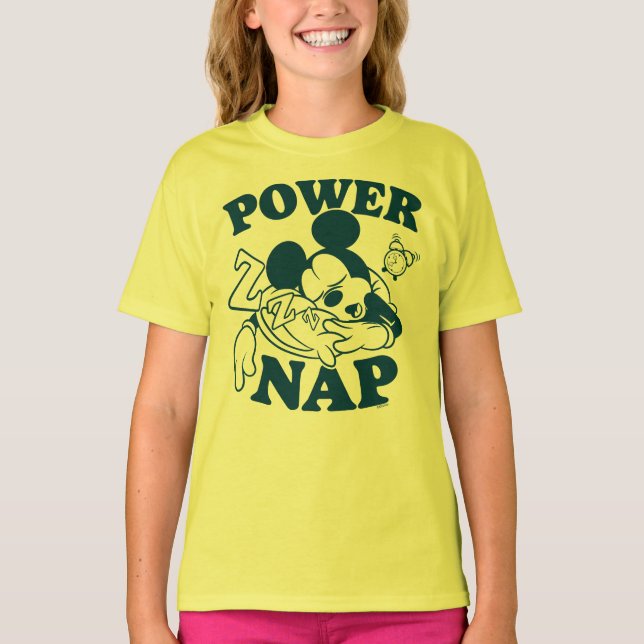 Mickey Mouse Power Nap T-Shirt (Front)