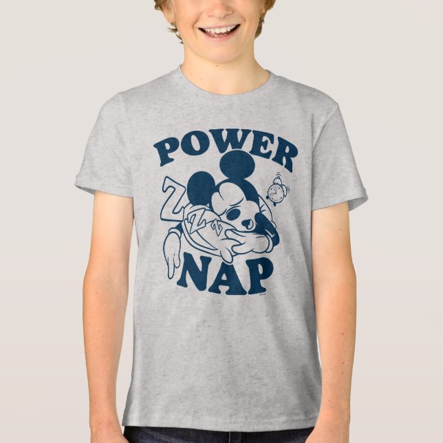 Mickey Mouse Power Nap Tri-Blend Shirt (Front)
