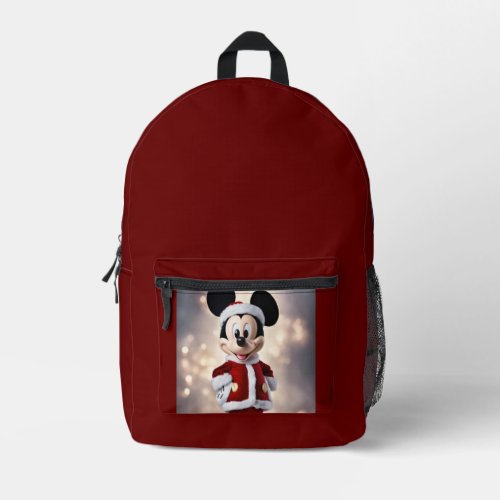 mickey mouse  printed backpack