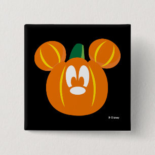 Mickey Mouse Pumpkin Button